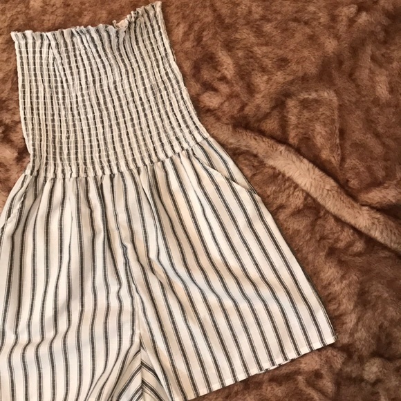 Discovery Striped Tube-Top Romper - Picture 2 of 5